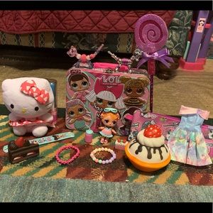 Toy bundle, LOL lunch box....